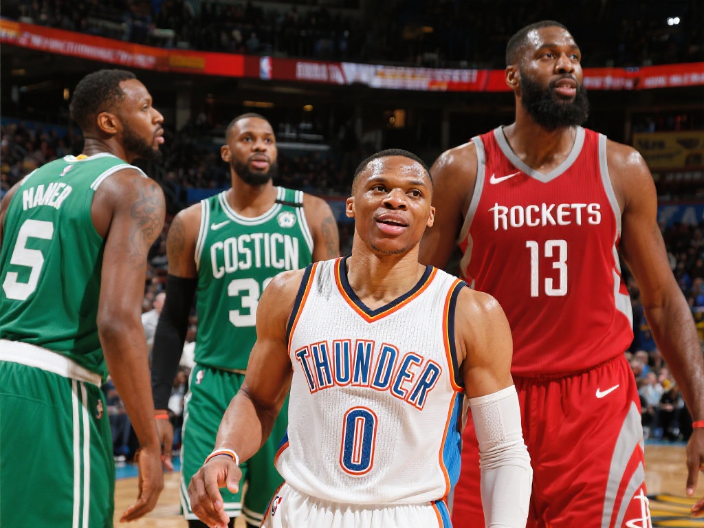 本赛季中，雷霆、骑士、绿军和火箭的成功不